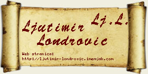 Ljutimir Londrović vizit kartica